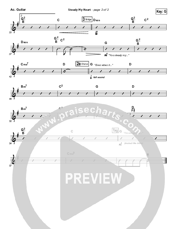 Steady My Heart Acoustic Guitar (Kari Jobe)