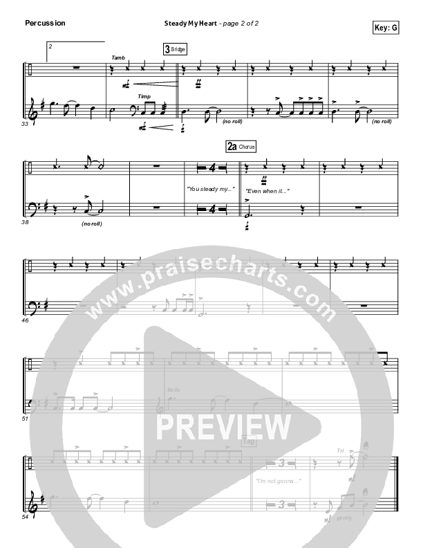 Steady My Heart Percussion (Kari Jobe)