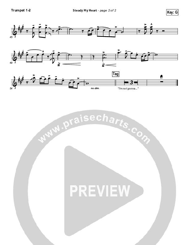 Steady My Heart Trumpet 1,2 (Kari Jobe)