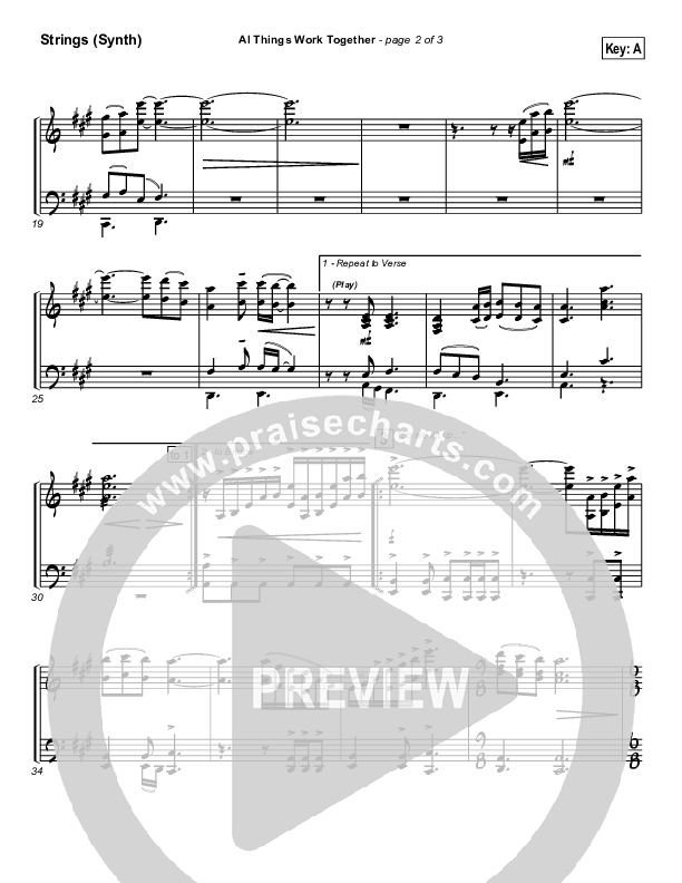 All Things Work Together Synth Strings (Twila Paris)