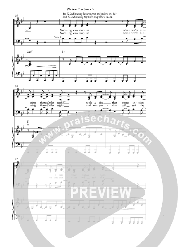 We Are The Free (Choral Anthem SATB) Piano/Vocal (Matt Redman / Arr. Richard Kingsmore)