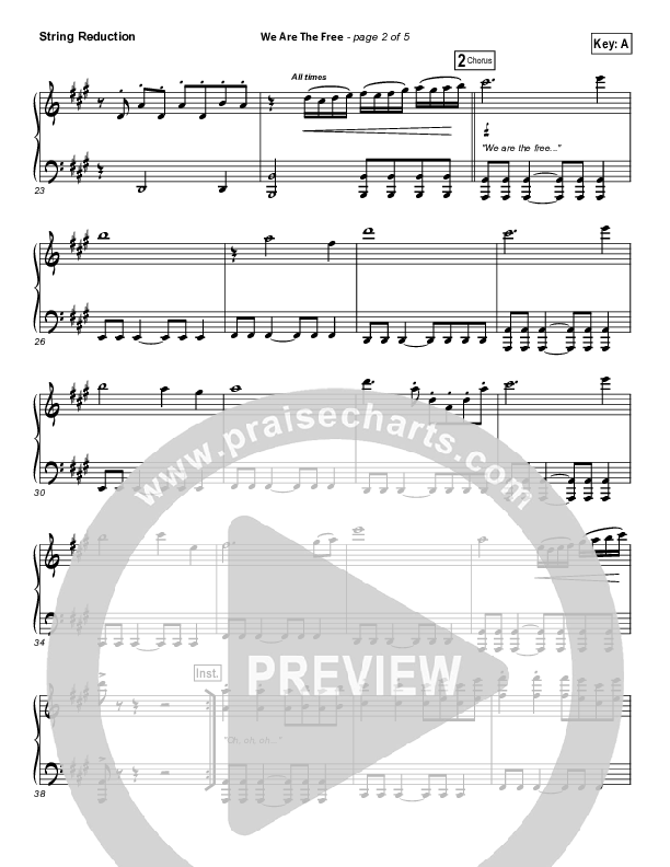 We Are The Free (Choral Anthem SATB) Synth Strings (Matt Redman / Arr. Richard Kingsmore)