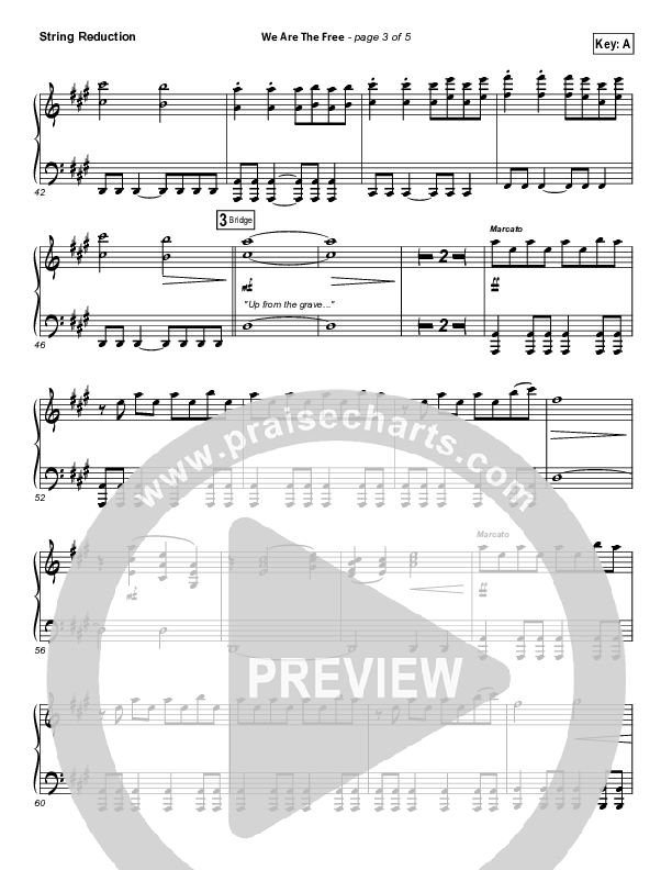 We Are The Free (Choral Anthem SATB) Synth Strings (Matt Redman / Arr. Richard Kingsmore)