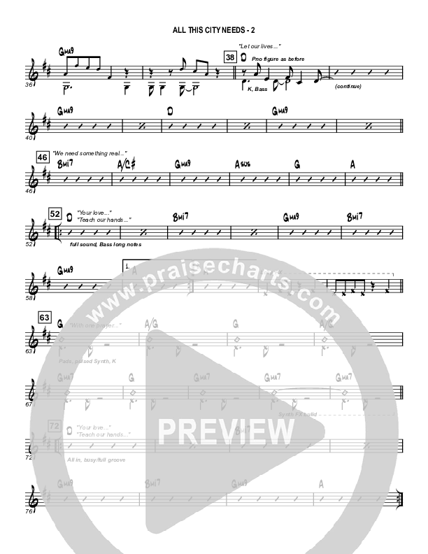 All This City Needs Rhythm Chart (Fellowship Creative)