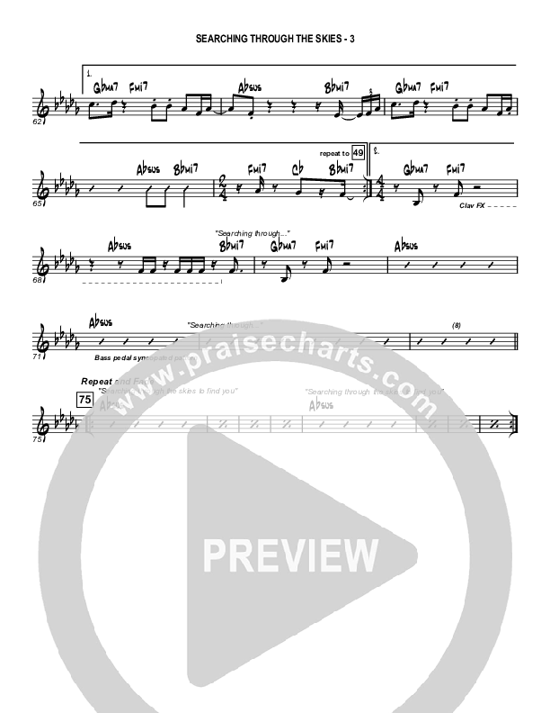 Searching Through The Skies Rhythm Chart (Fellowship Creative)