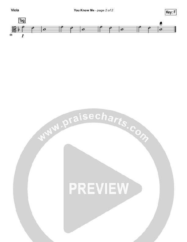 You Know Me Viola (Bethel Music)