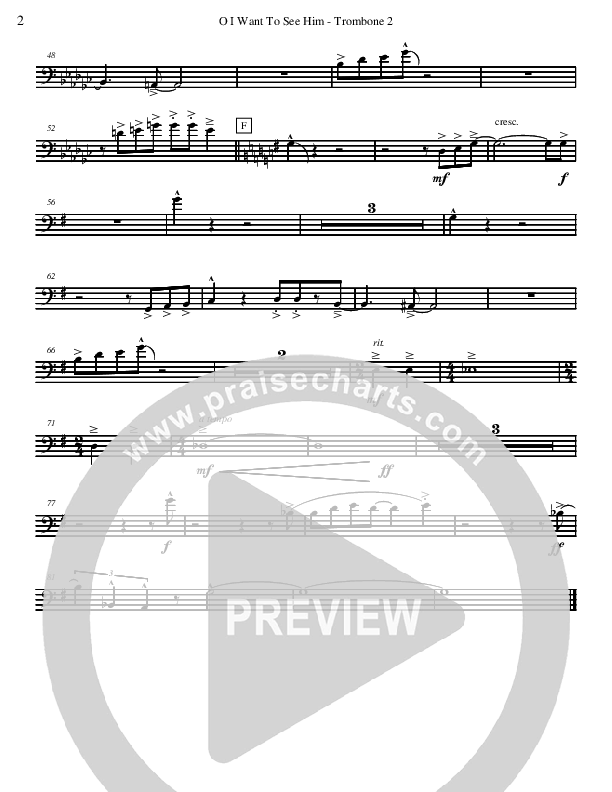 O I Want to See Him Trombone 2 (David Arivett)