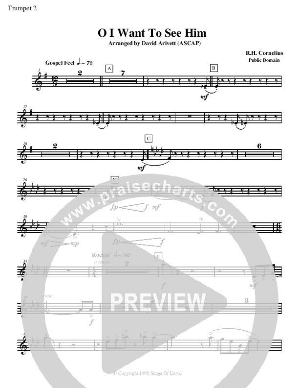 O I Want to See Him Trumpet 2 (David Arivett)