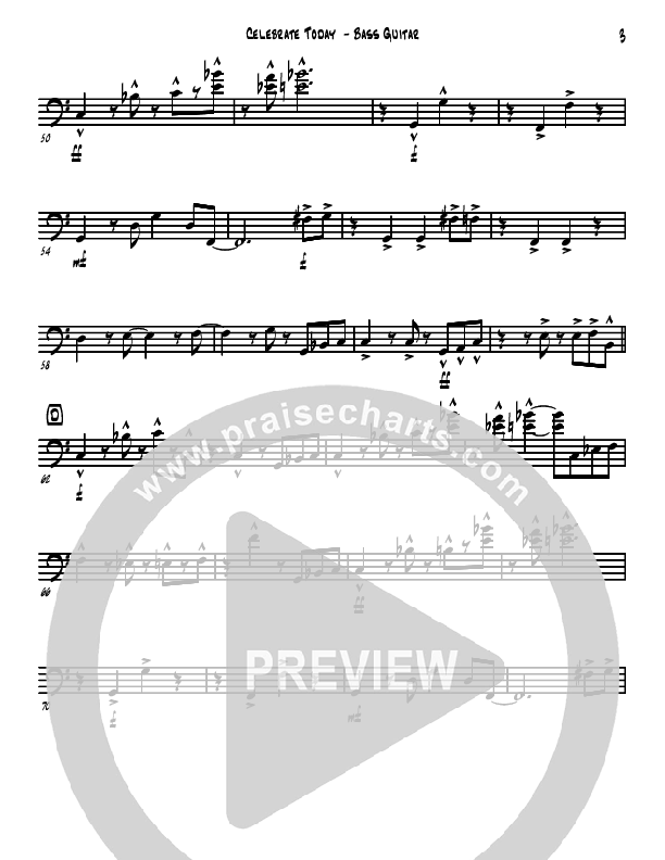 Celebrate Today Bass Guitar (David Arivett)