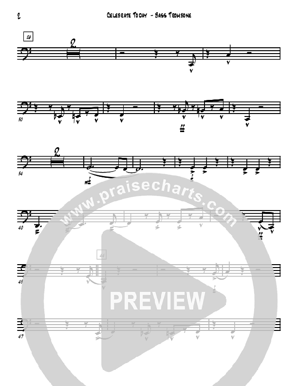 Celebrate Today Bass Trombone (David Arivett)