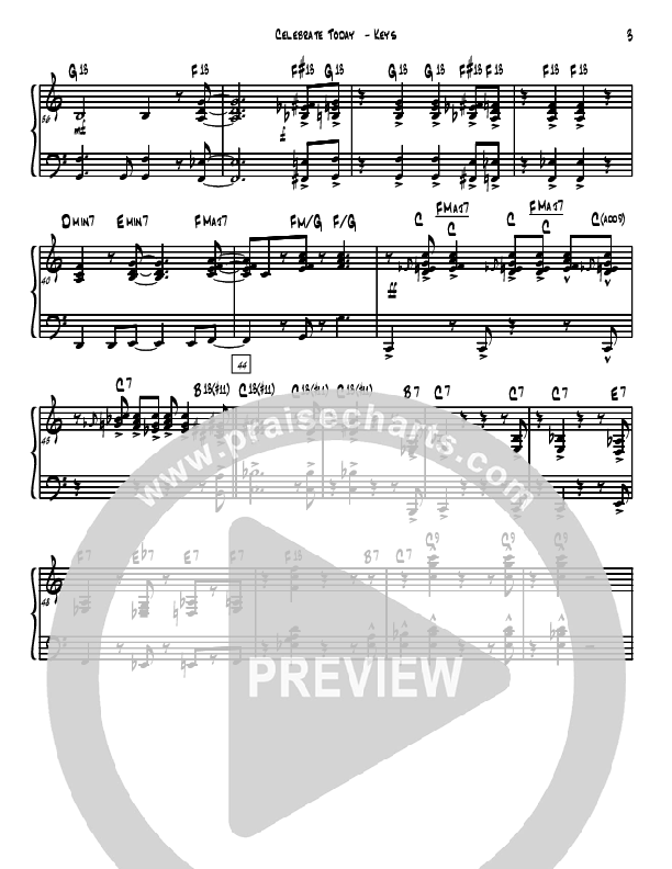 Celebrate Today Piano Sheet (David Arivett)
