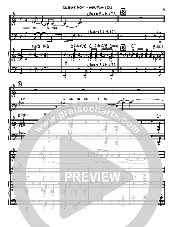 Celebrate Today Lead & Piano (David Arivett)