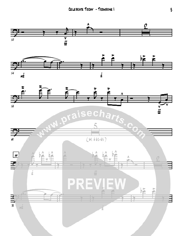 Celebrate Today Trombone 1 (David Arivett)