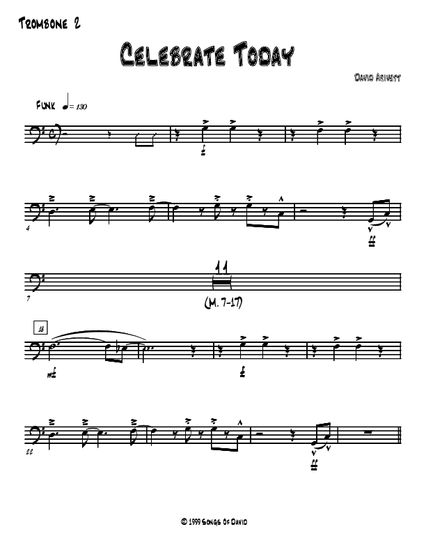 Celebrate Today Trombone 2 (David Arivett)