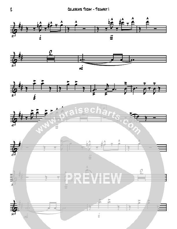 Celebrate Today Trumpet 1 (David Arivett)