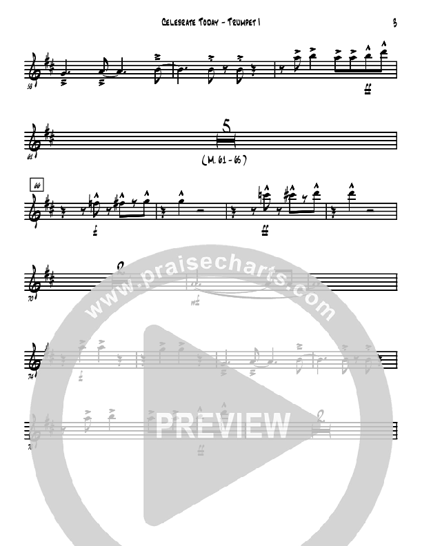 Celebrate Today Trumpet 1 (David Arivett)