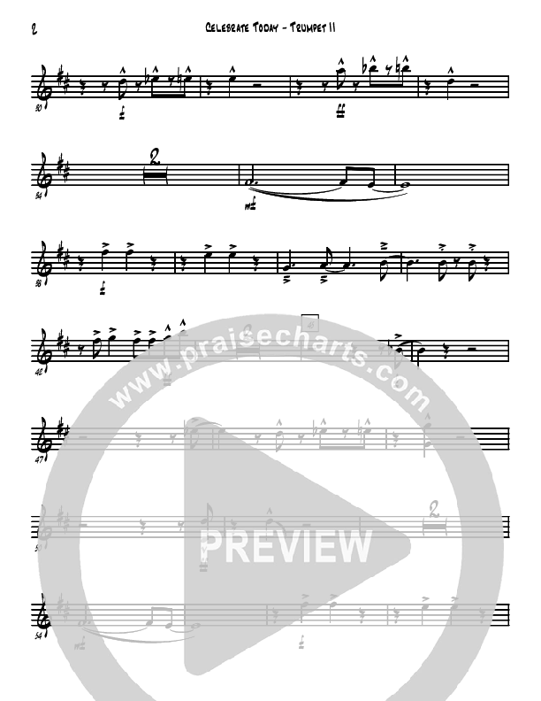 Celebrate Today Trumpet 2 (David Arivett)