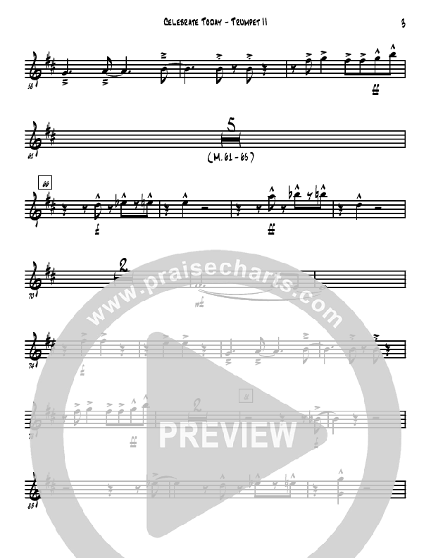 Celebrate Today Trumpet 2 (David Arivett)