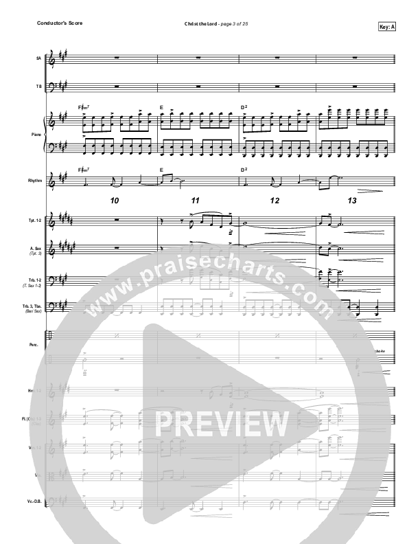 Christ The Lord Conductor's Score (Paul Baloche)