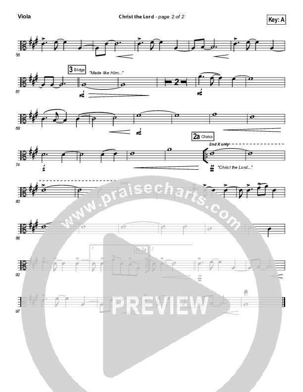 Christ The Lord Viola (Paul Baloche)