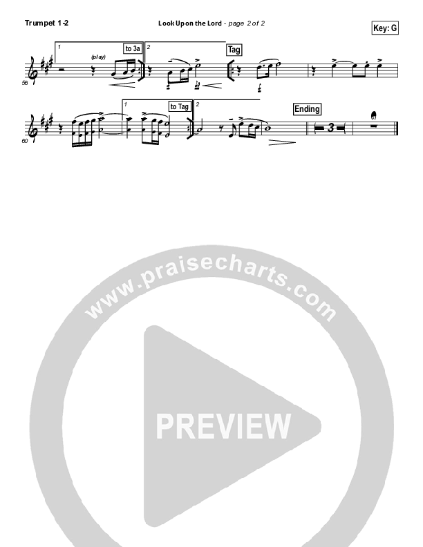 Look Upon The Lord Trumpet 1,2 (Paul Baloche)