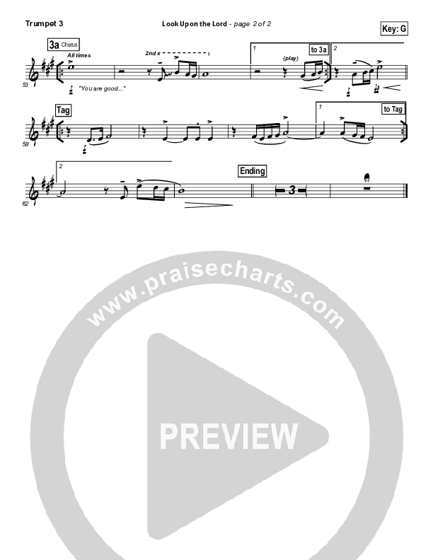 Look Upon The Lord Trumpet 3 (Paul Baloche)