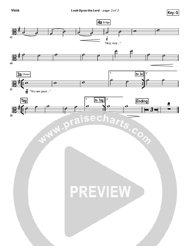 Look Upon The Lord Viola (Paul Baloche)