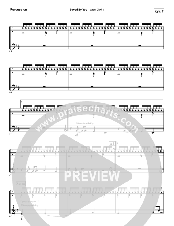 Loved By You Percussion (Paul Baloche)