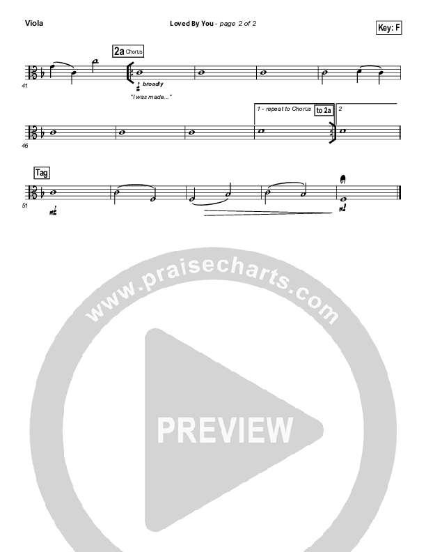 Loved By You Viola (Paul Baloche)