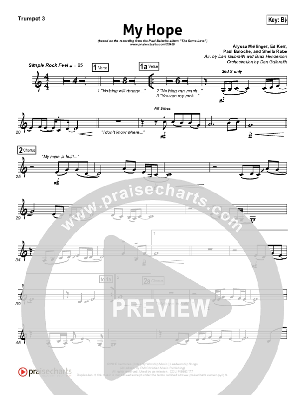 My Hope Trumpet 3 (Paul Baloche)