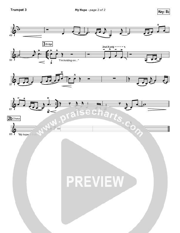 My Hope Trumpet 3 (Paul Baloche)