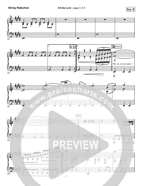 Oh Our Lord String Pack (Paul Baloche)