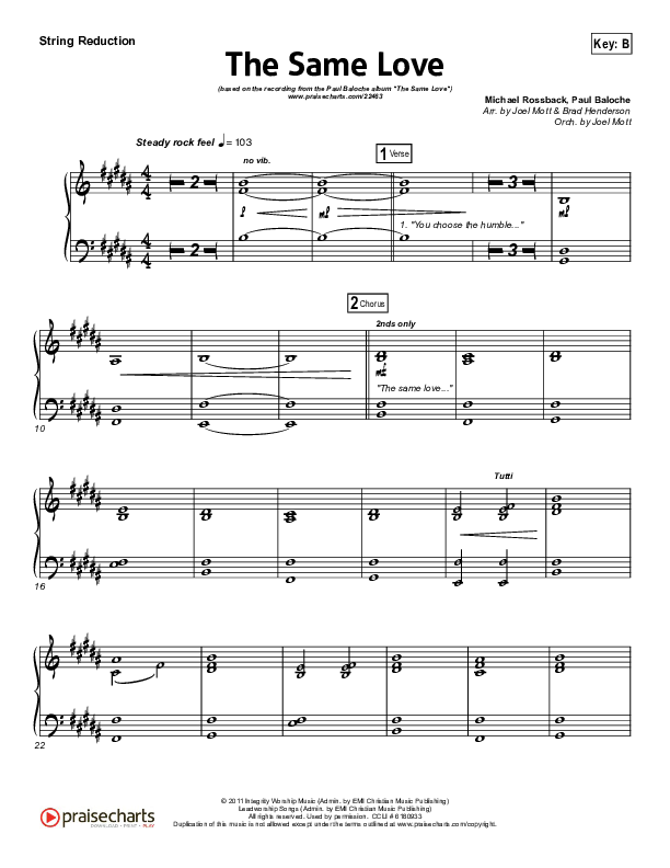 The Same Love String Pack (Paul Baloche)