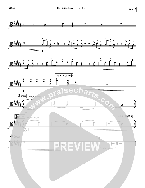 The Same Love Viola (Paul Baloche)