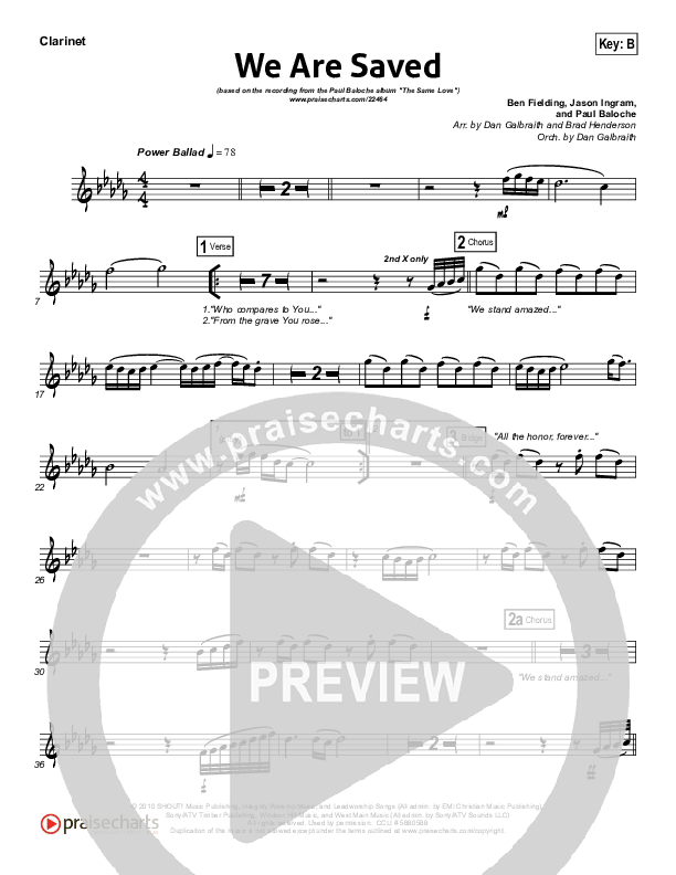 We Are Saved Wind Pack (Paul Baloche)