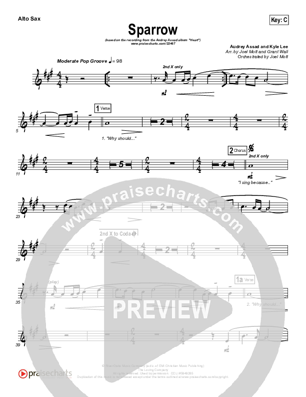 Sparrow Alto Sax (Audrey Assad)