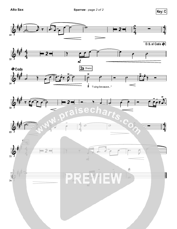 Sparrow Alto Sax (Audrey Assad)