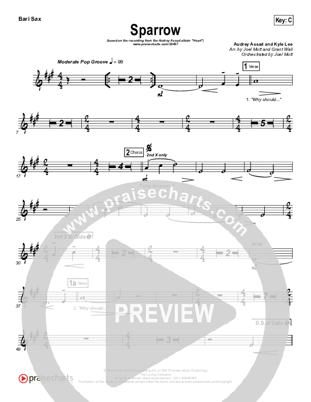 Sparrow Bari Sax (Audrey Assad)