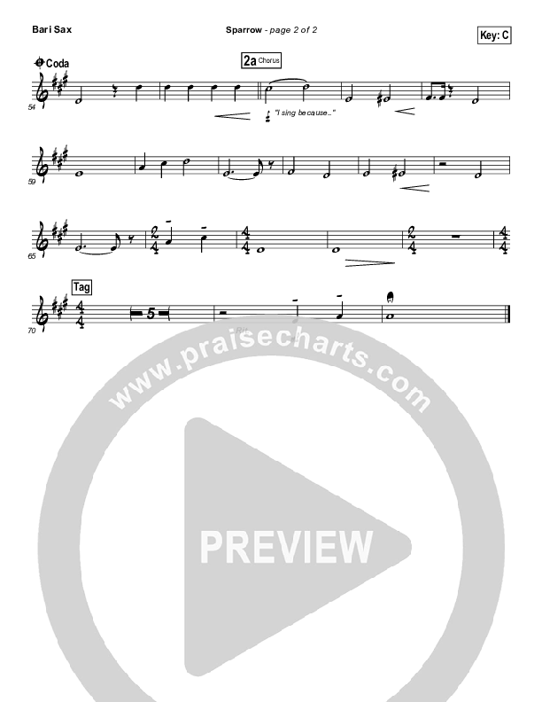 Sparrow Bari Sax (Audrey Assad)