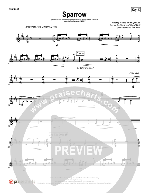 Sparrow Clarinet (Audrey Assad)