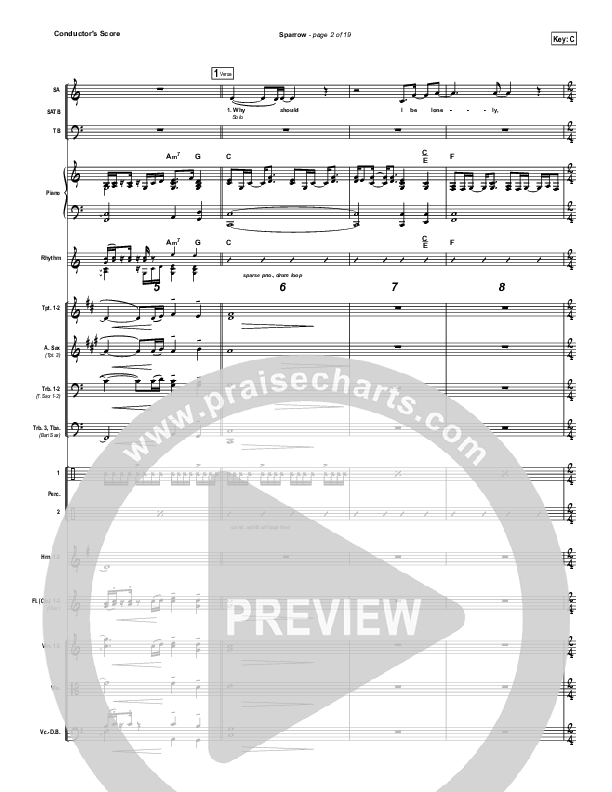 Sparrow Conductor's Score (Audrey Assad)