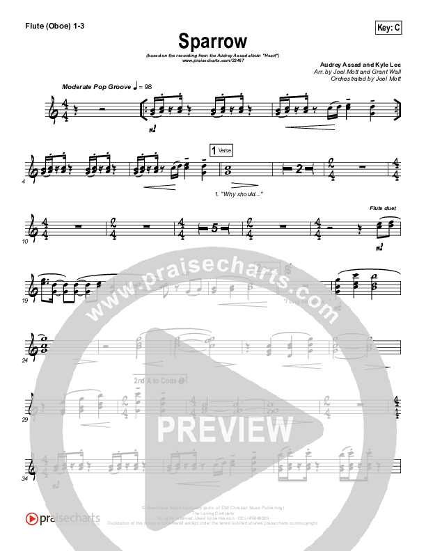 Sparrow Flute/Oboe 1/2/3 (Audrey Assad)