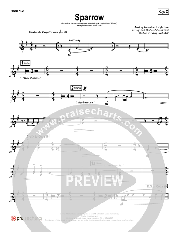 Sparrow French Horn 1/2 (Audrey Assad)