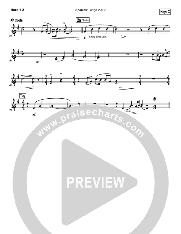 Sparrow French Horn 1/2 (Audrey Assad)