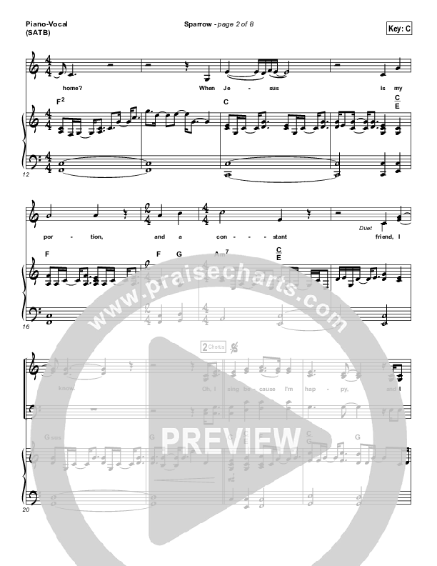 Sparrow Piano/Vocal (Audrey Assad)