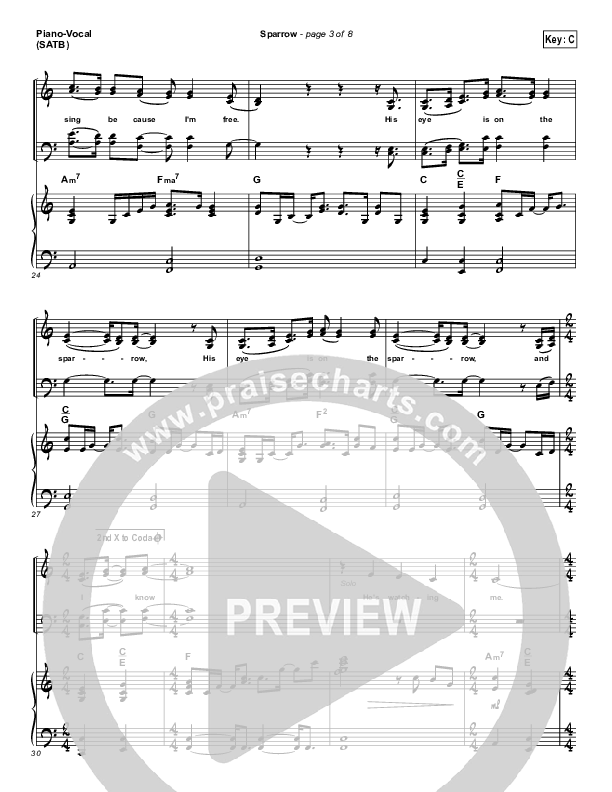 Sparrow Piano/Vocal (Audrey Assad)