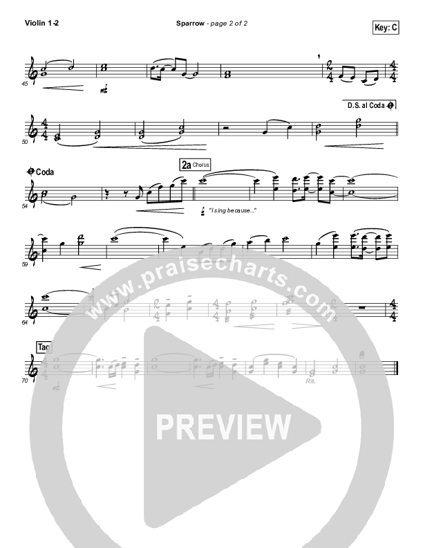 Sparrow Violin 1/2 (Audrey Assad)