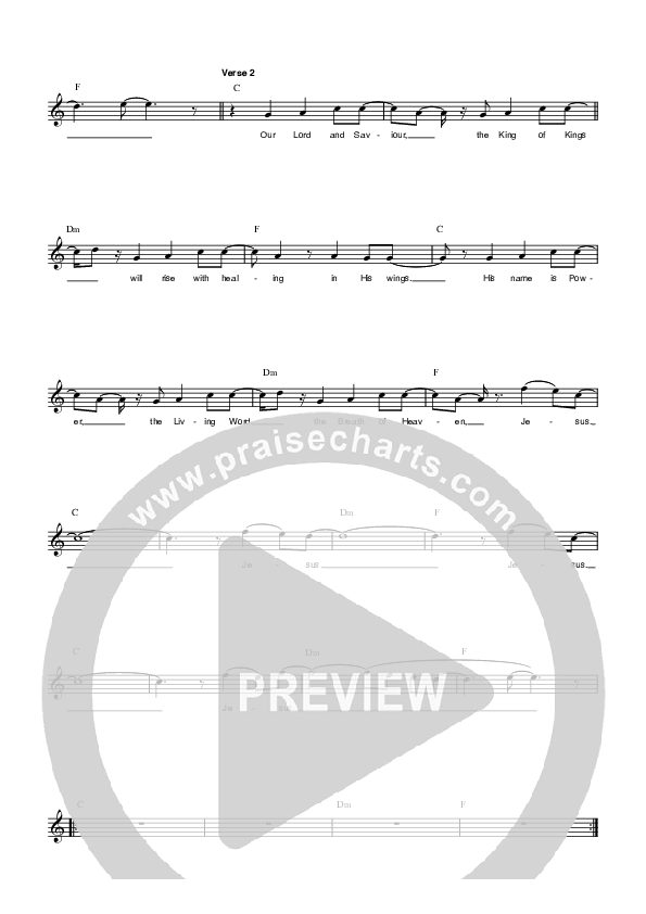 Hope Is A River Lead Sheet (Parachute Band)
