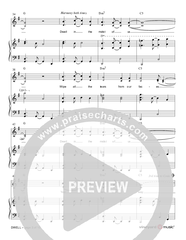 Dwell Piano/Vocal (Vineyard Worship)