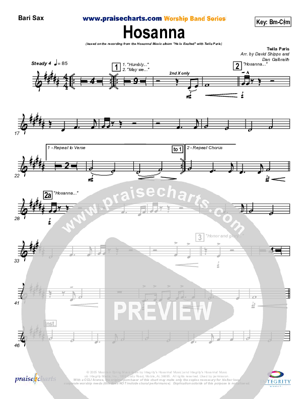 Hosanna Bari Sax (Twila Paris)